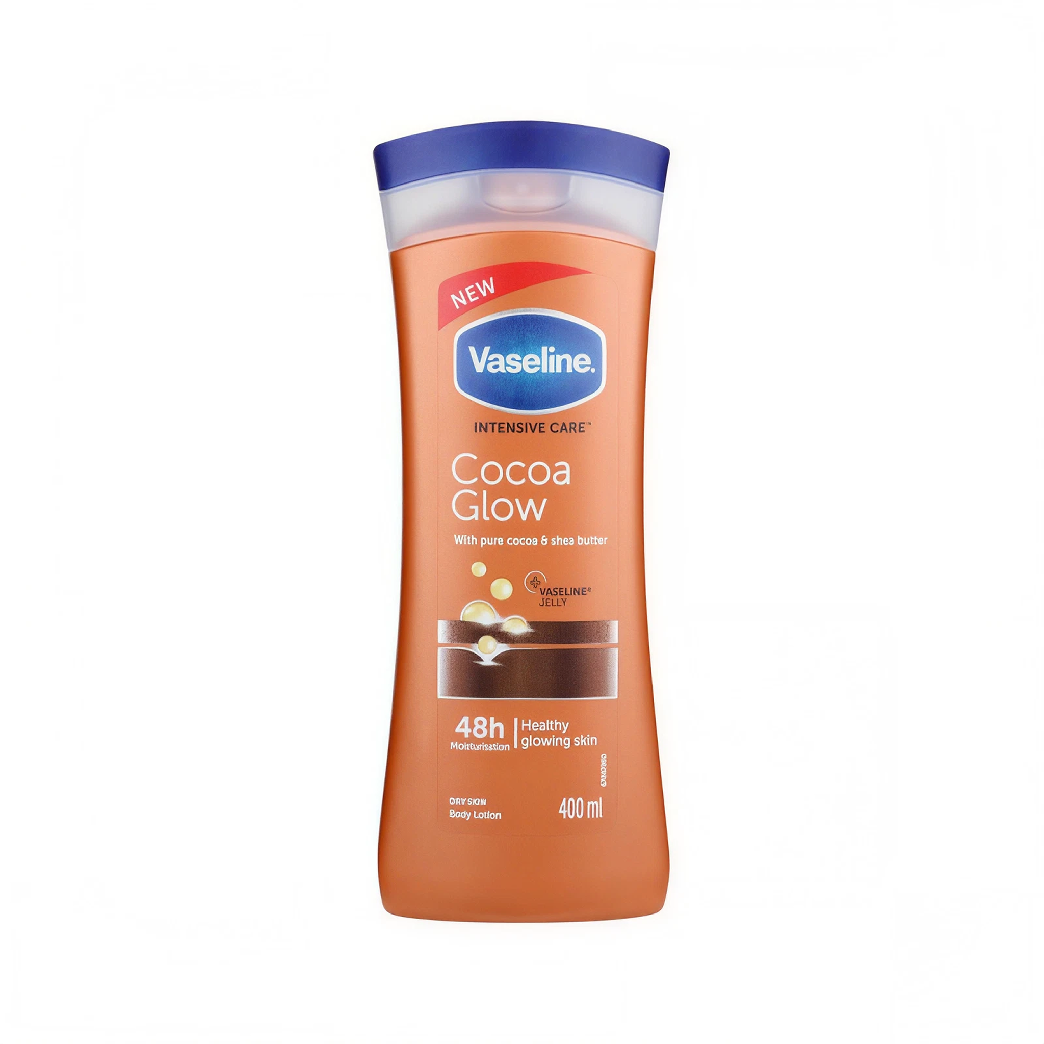 لوسیون بدن وازلین مدل Cocoa Glow حجم 400 میلی