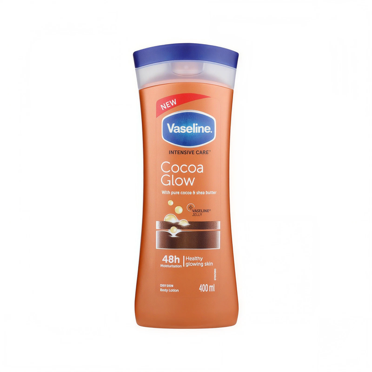 لوسیون بدن وازلین مدل Cocoa Glow حجم 400 میلی