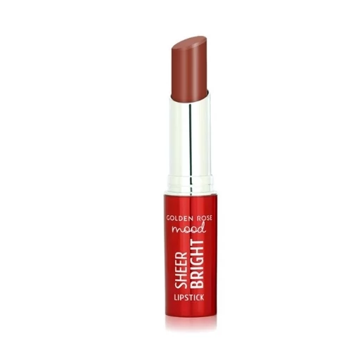 رژ لب جامد گلدن رز مدل SHEER BRIGHT رنگ فندقی مدل ۱۰۵